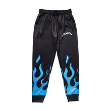 Load image into Gallery viewer, blue flame jogger pants (limited edition)
