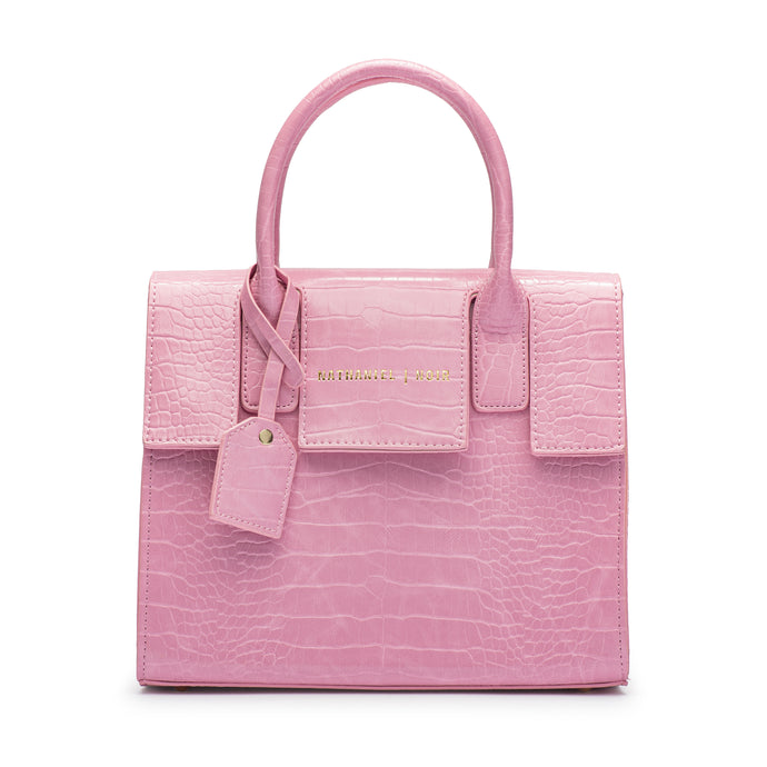 Presidential pink croc medium bag