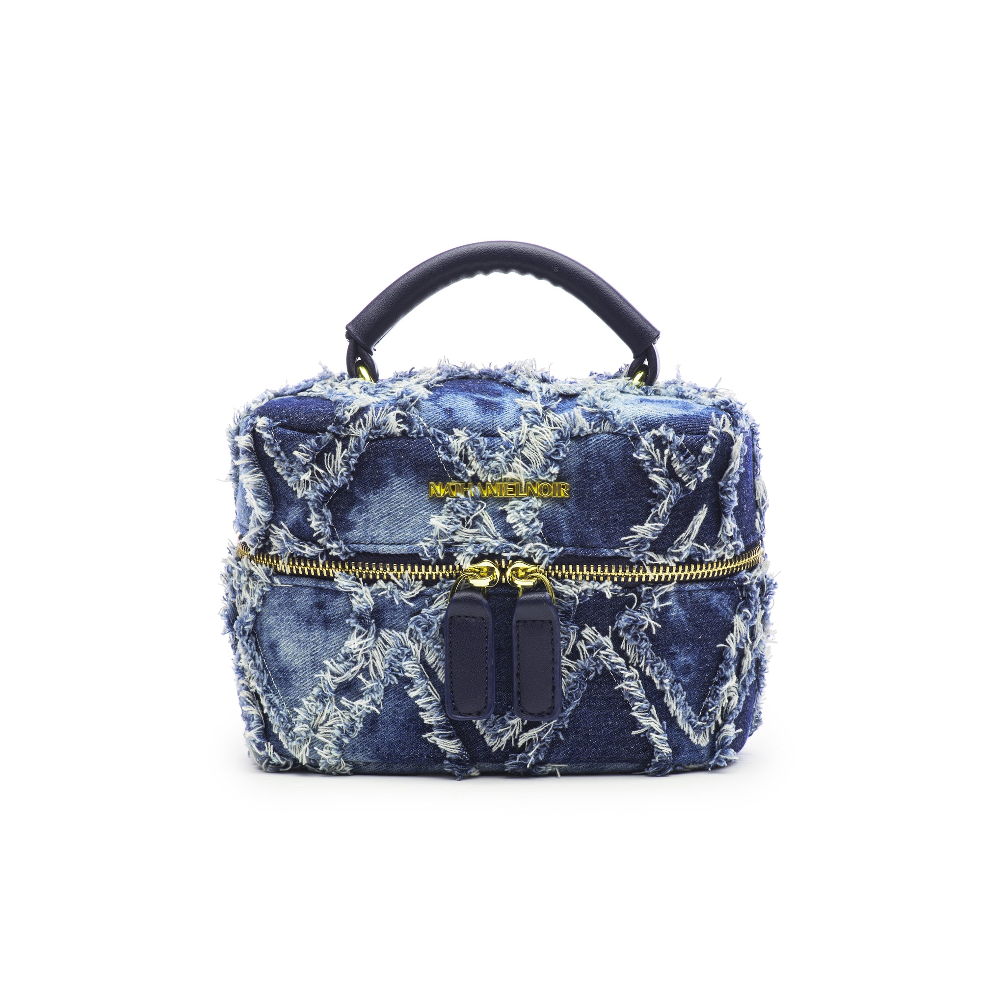 Python Mini Bag (Blue Chrome) by Nathaniel top Noir