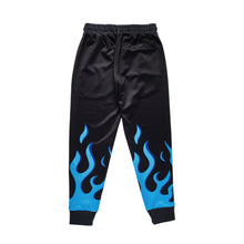 Load image into Gallery viewer, blue flame jogger pants (limited edition)