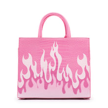 Load image into Gallery viewer, Pink flame leather medium