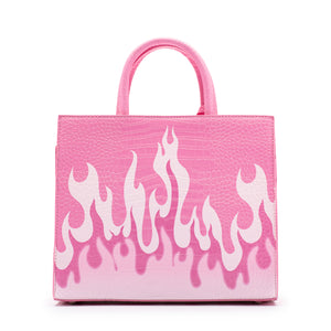 Pink flame leather medium