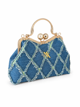 Load image into Gallery viewer, Lorraine denim bag ( lime infusion) ( PRE ORDER )