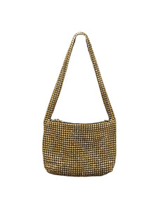 The diamond shoulder bag brass gold diamonds)