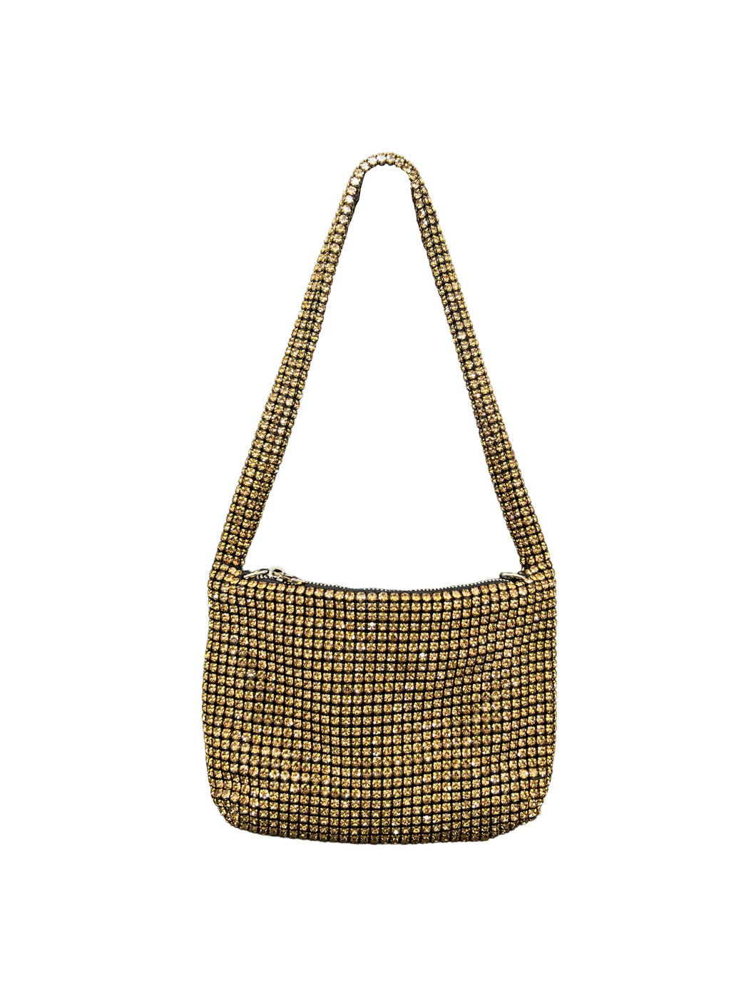 The diamond shoulder bag brass gold diamonds)