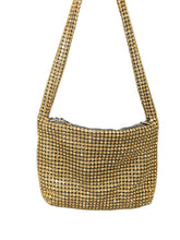 Load image into Gallery viewer, The diamond shoulder bag brass gold diamonds)