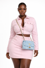Load image into Gallery viewer, denim fray mini ( pre order )