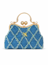 Load image into Gallery viewer, Lorraine denim bag ( lime infusion) ( PRE ORDER )
