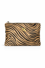 Load image into Gallery viewer, Zebra pony hair clutch