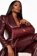 Load image into Gallery viewer, The rodeo clutch ( burgundy pony hair )