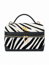 Load image into Gallery viewer, zebra ponyhair mid size bag