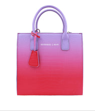 Load image into Gallery viewer, The Ombre box tote large ( cotton candy)