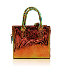 Load image into Gallery viewer, The python mini bag (liquid gold fuzion)