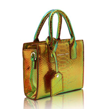 Load image into Gallery viewer, The python mini bag (liquid gold fuzion)