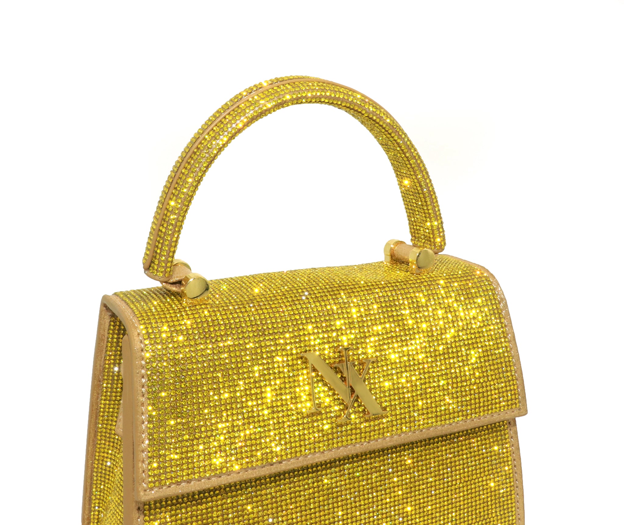 The diamond mini bag (canary yellow gold) –