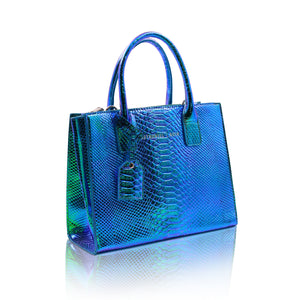 Blue chrome bag (medium)