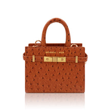 Load image into Gallery viewer, The Boa belted mini ( ostrich chestnut)