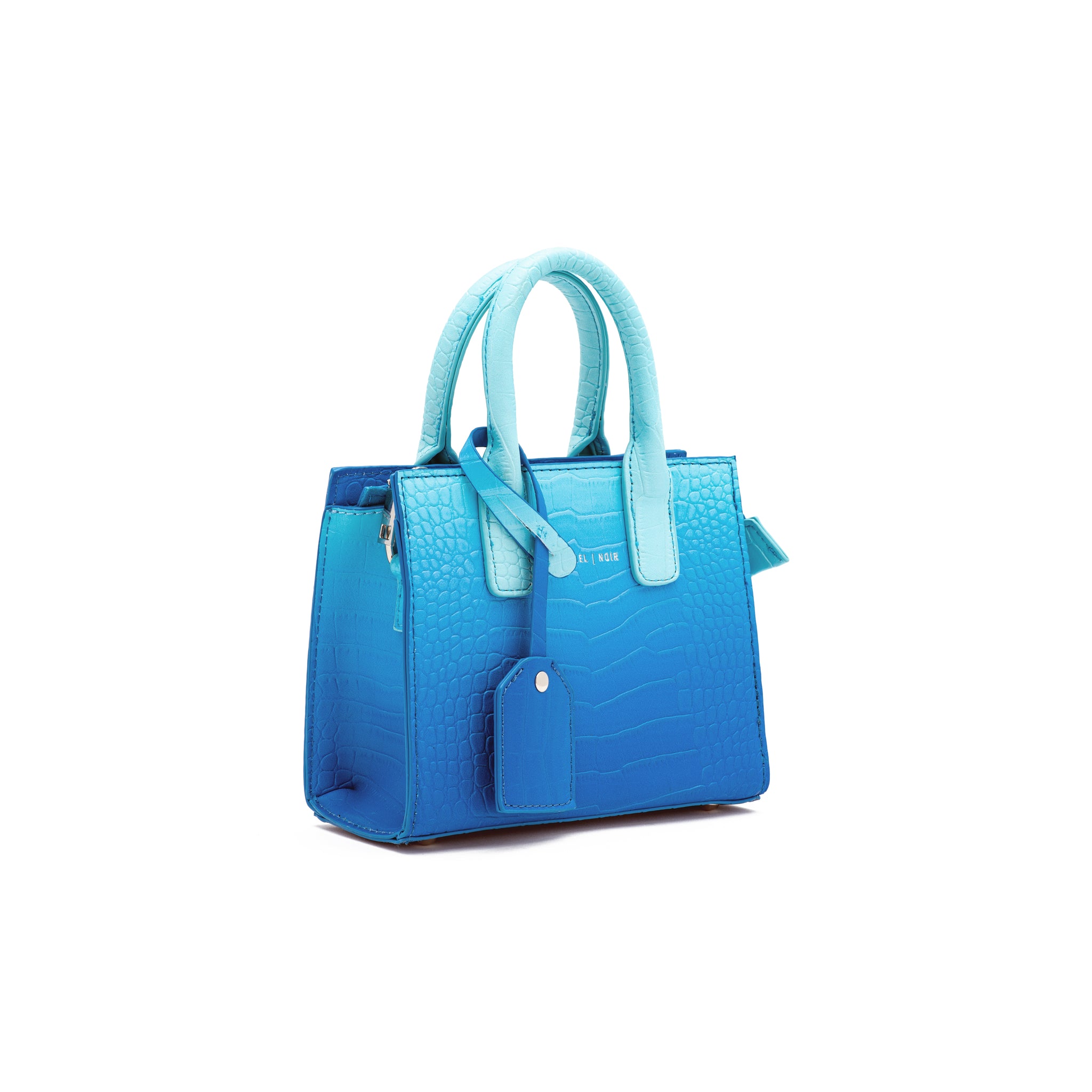 Ombre Croc Embossed Tote Bag