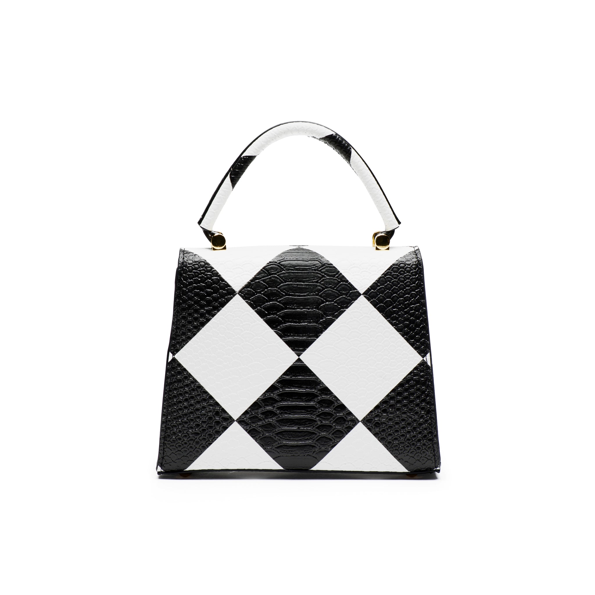 Off-White Logo Checkered Bag Black/White Purse